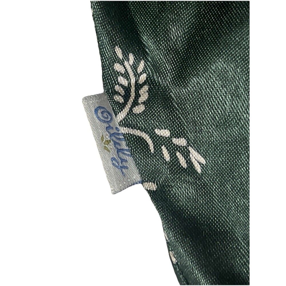 Vintage Oilily Green Skirt Medium Cottage Retro Embroidered Floral Y2K Boho M - Picture 12 of 15